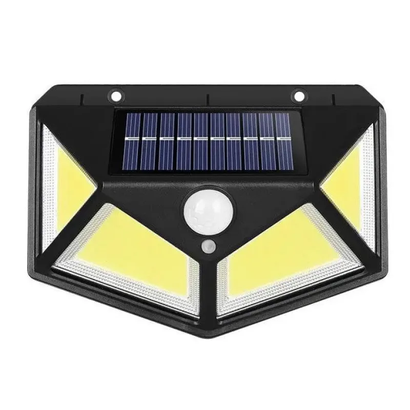 Настенный фонарь c солнечной панелью, датчик  движения BK-100B COB + solar / 7317 / WD430