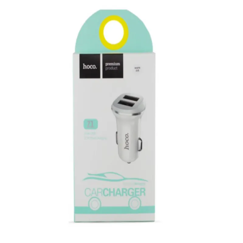 Автомобильное зарядное устройство USB x 2 Hoco Z1 / 2.1A 11W / 7088