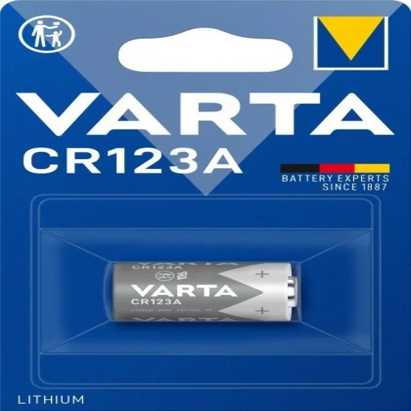 Батарейка Varta CR123 / 3V/ 1шт. на блистере