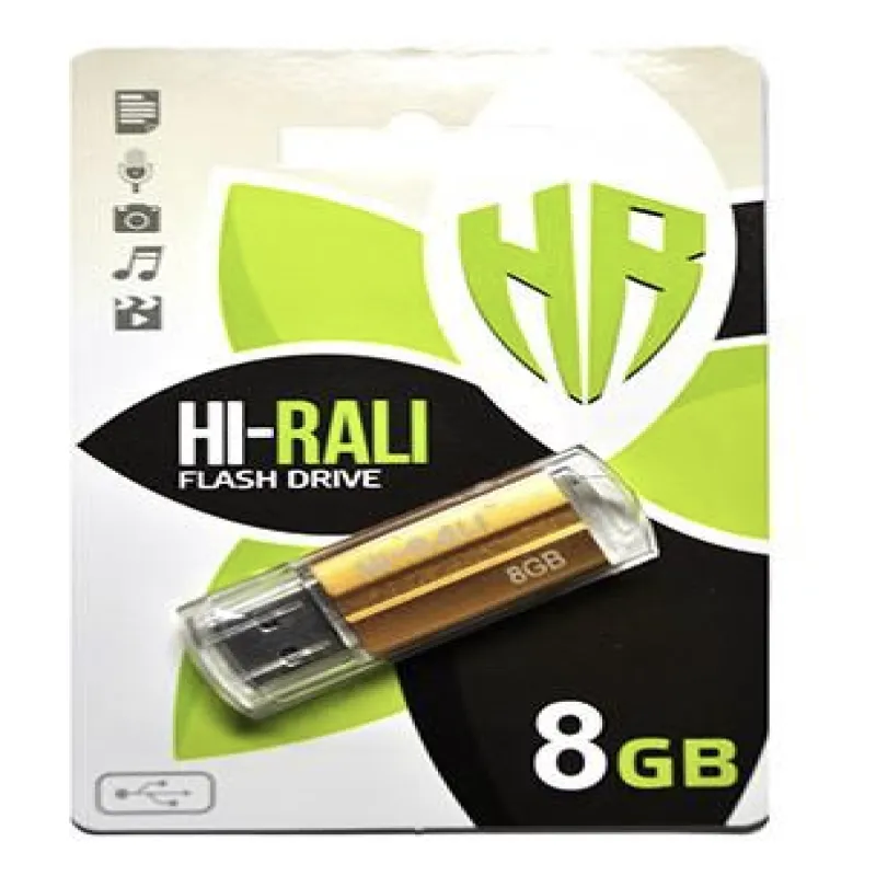 USB флеш накопитель Hi-Rali 8GB/ HI-8GBCORBR (Гарантия 3года)