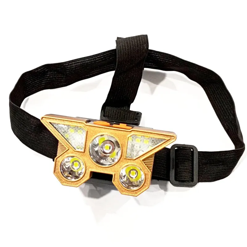 Налобный фонарь T50, WD166, встроенный аккум., красный свет, microUSB