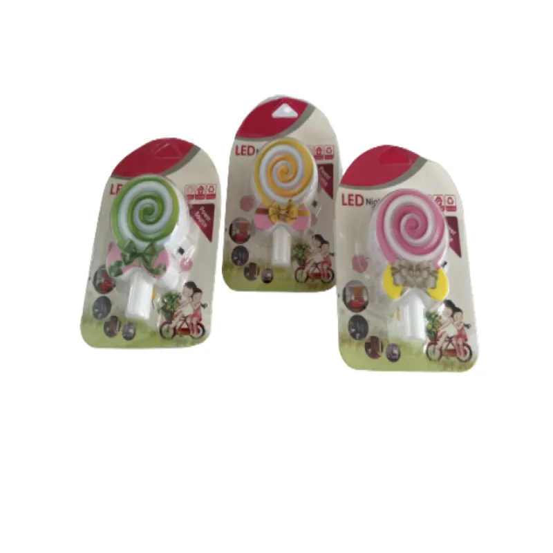 Ночник LED в розетку с выключателем 2209-3 форма Леденец