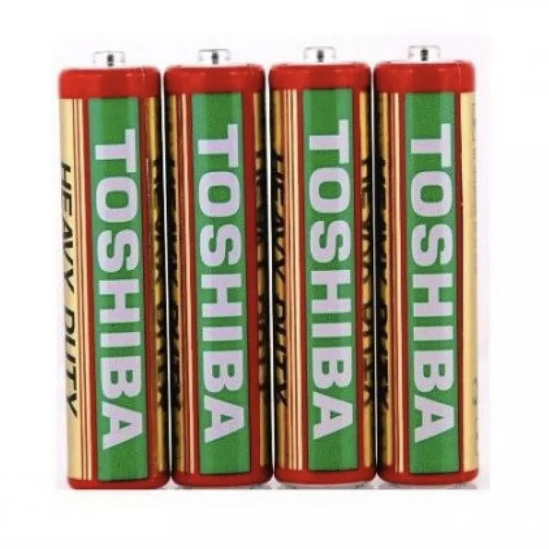 Батарейка Toshiba R6/AA, DUTY HEAVY, красная