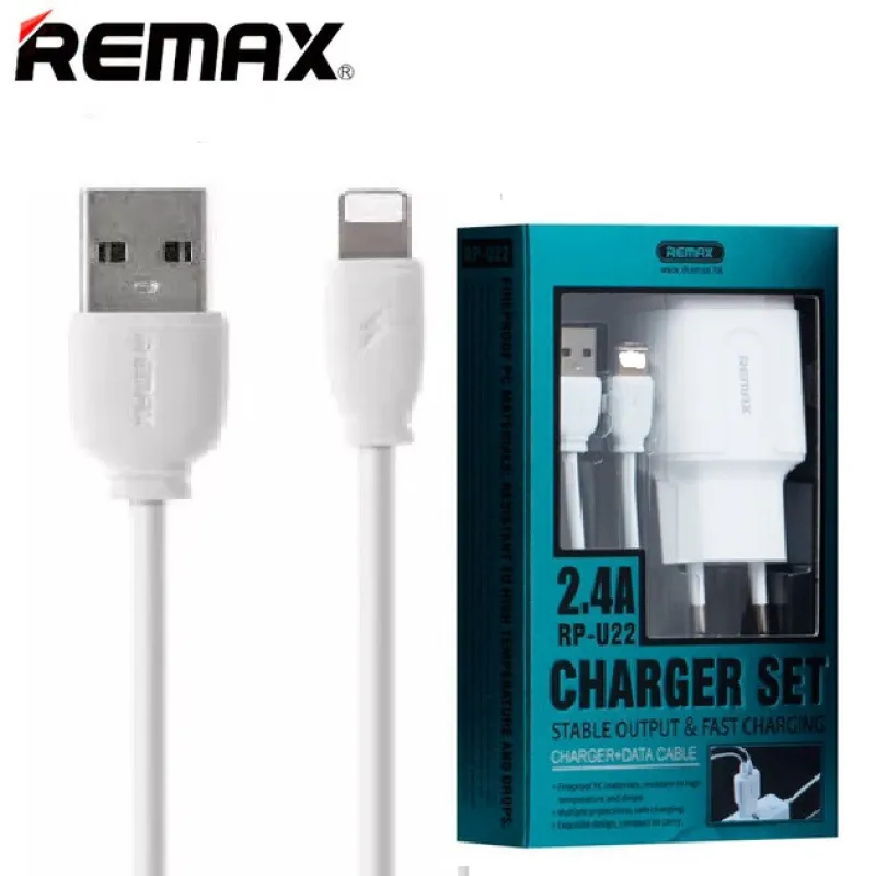 СЗУ Сетевое Зарядное Устройство REMAX, RP-U22, lightning