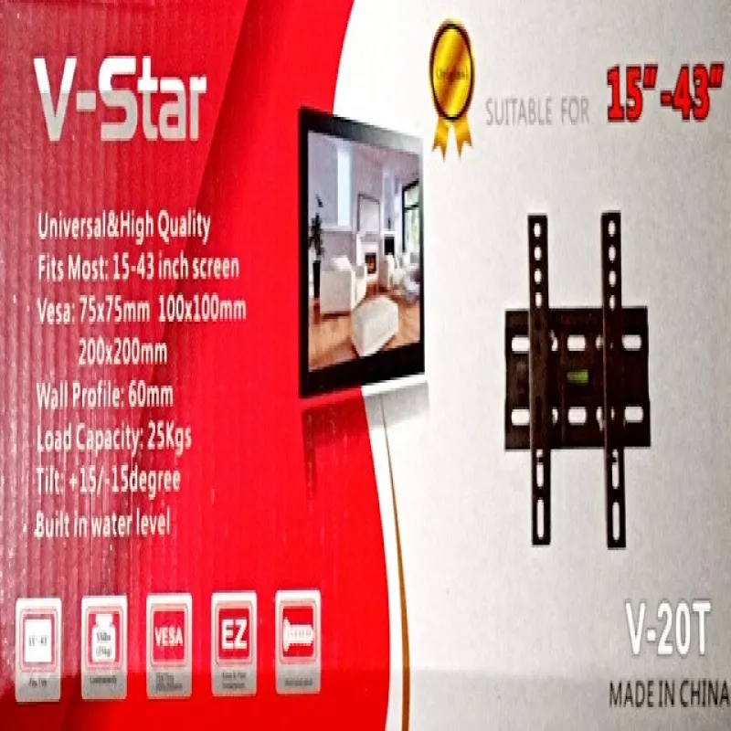 Крепление Кронштейн для телевизора V-Star V-20T 15"-43"/7484