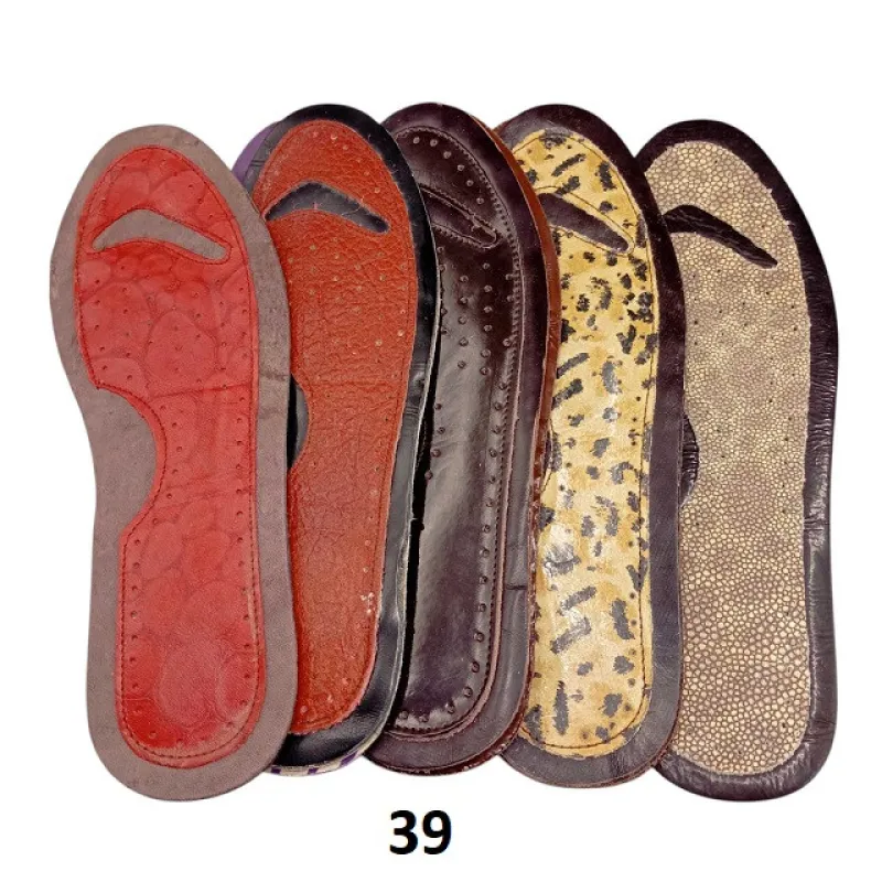 Стельки кожанные РАСПРОДАЖА !!  размер 39 (разные цвета)