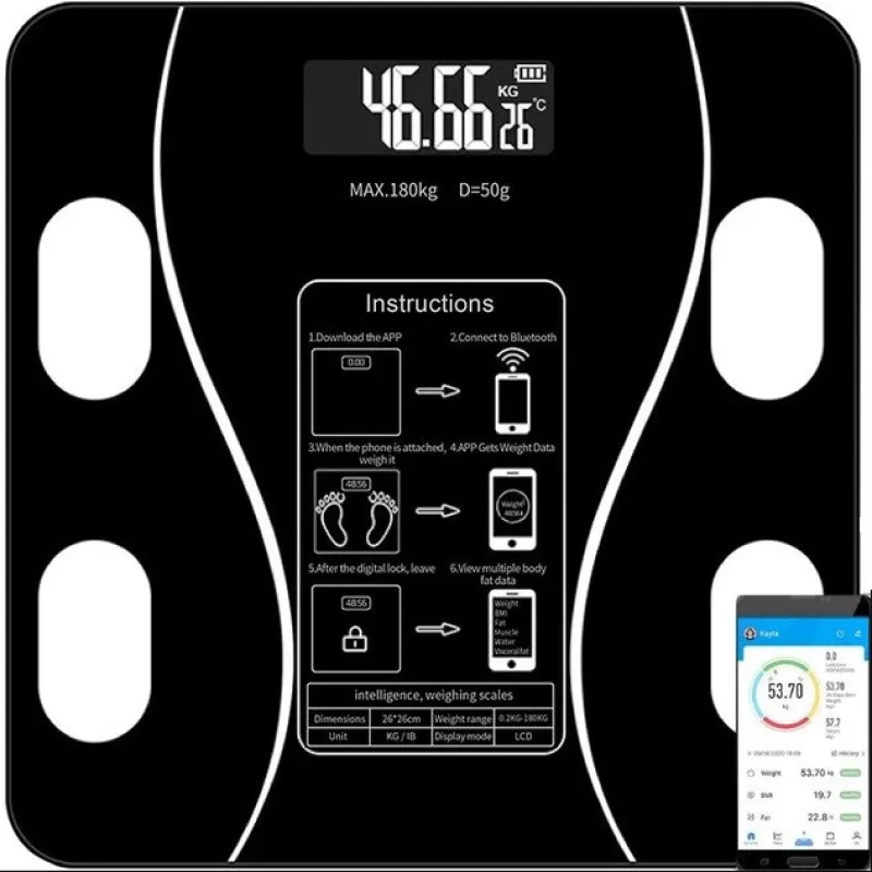 Весы напольные умные TY619, bluetooth