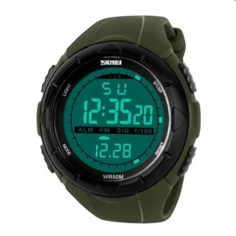Часы наручные SKMEI 1025AG, ARMY GREEN, 6032