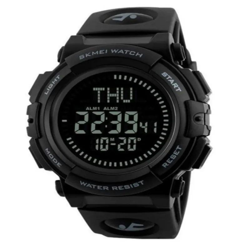 Часы наручные SKMEI 1290BK, BLACK, Compass, 9743