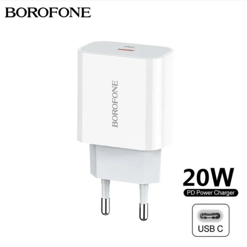 СЗУ Сетевое Зарядное Устройство BOROFONE BA38A Plus, USB-C