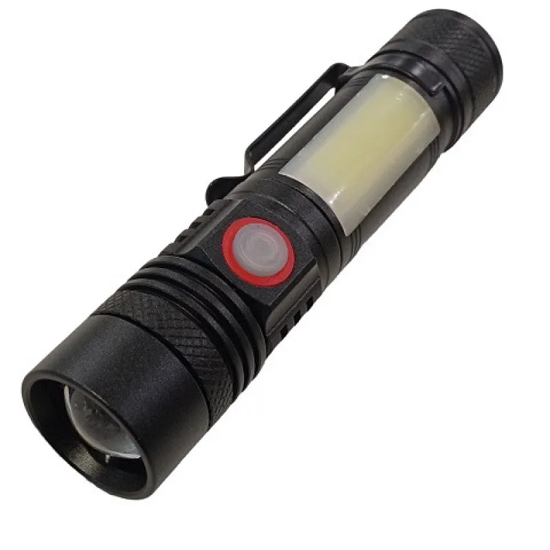 Ручной фонарь Rablex RB242, боковая подсветка, type-c, акк.18560, Type-C, Cob+T6