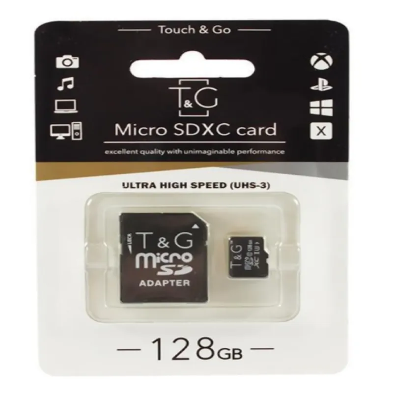 Карта памяти microSDHC T&G 128GBSD class 10 (с адаптером) (Гарантия 3года)
