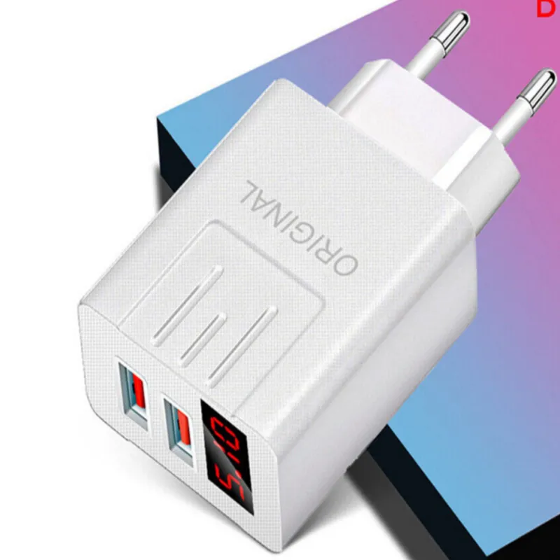 СЗУ Сетевое зарядное устройство PD APD-2S, 2*USB, LED