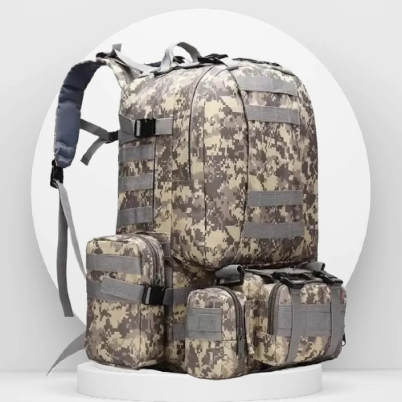 Рюкзак Тактический с подсумками B08 Pixel 55L 8143
