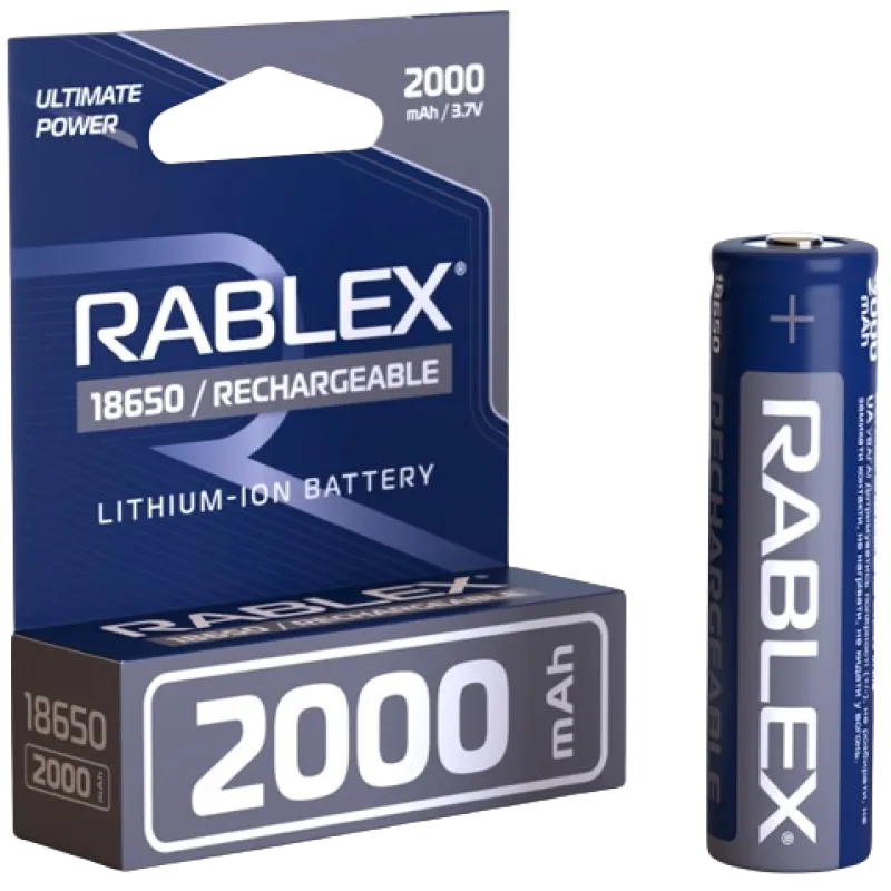 Аккумулятор Rablex 18650 Li-ion 2000mAh 3.7v
