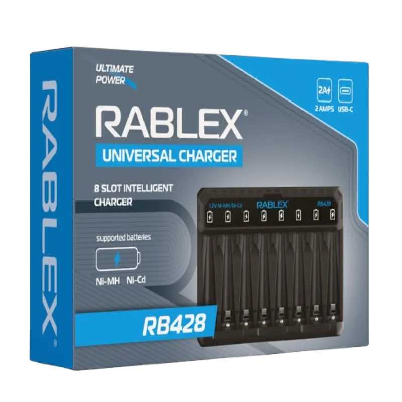 Зарядное устройство Rablex RB428 на 8 AA/AAA R3/R6 1.2V
