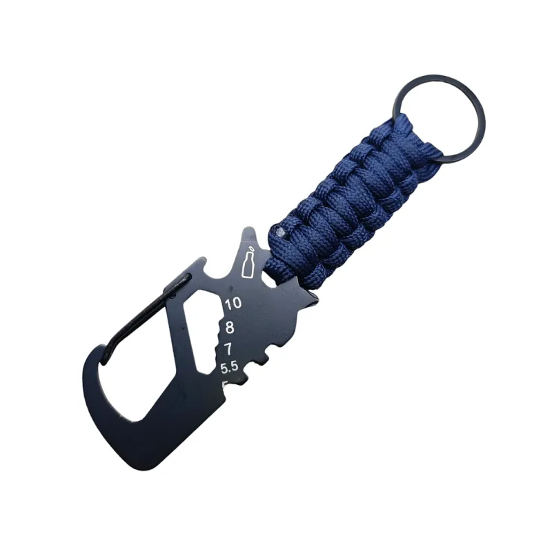 Брелок - Карабин мультитул для ключей Синий 2214