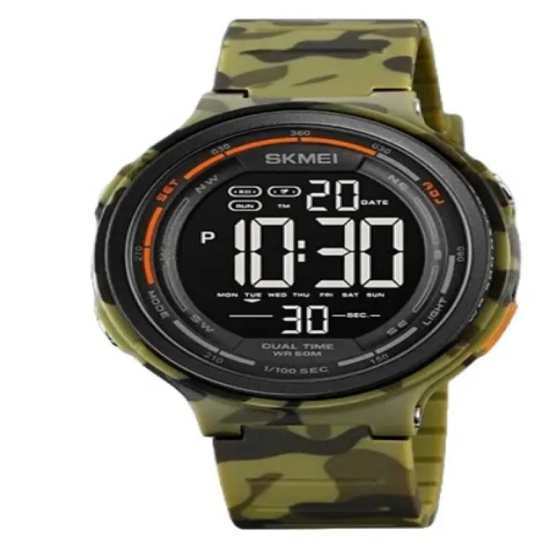 Часы наручные SKMEI 1841CMGN, ARMY GREEN CAMO