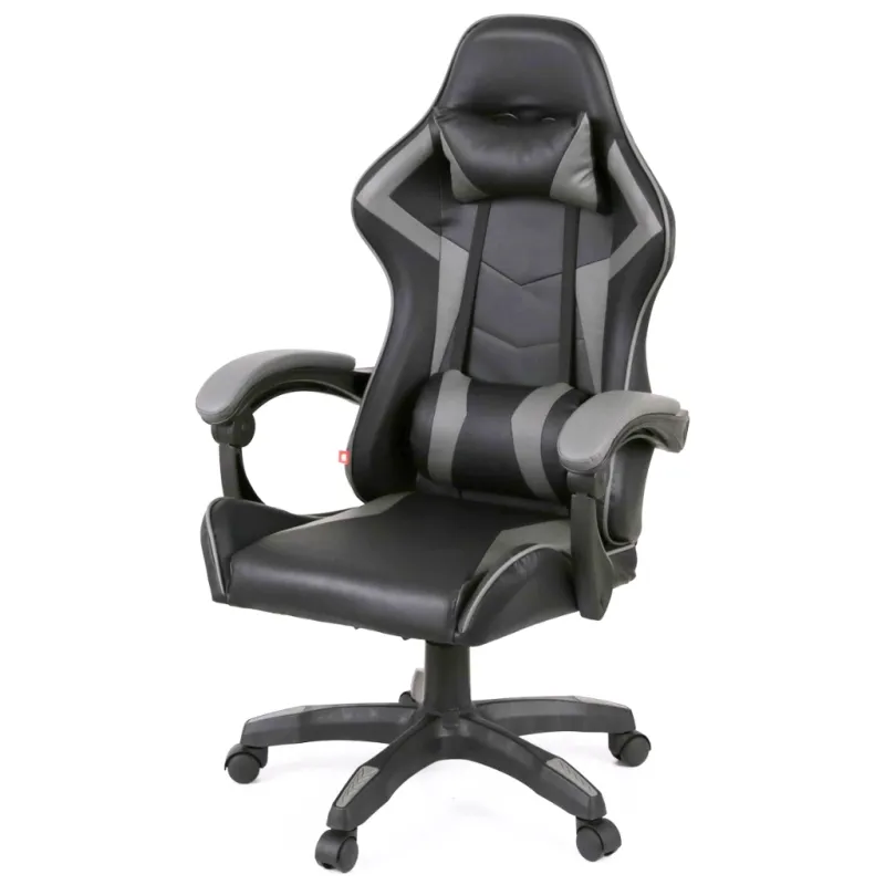 Крісло ігрове Аклас Бешкет ANF підліткове Чорний (PU-чорний/сірий) (00160338)