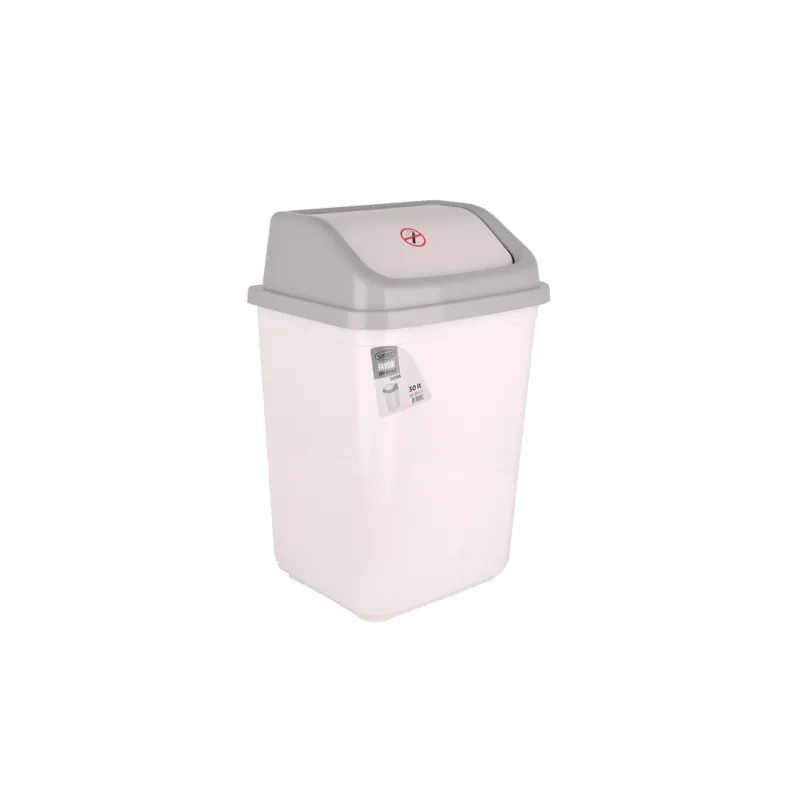 Контейнер для мусора Violet House 0098 White 30 л (0098 WHITE с/кр.30 л)