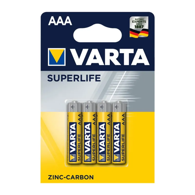 Батарейка Varta SUPERLIFE Zinc-Carbon R03 * 4 (02003101414)