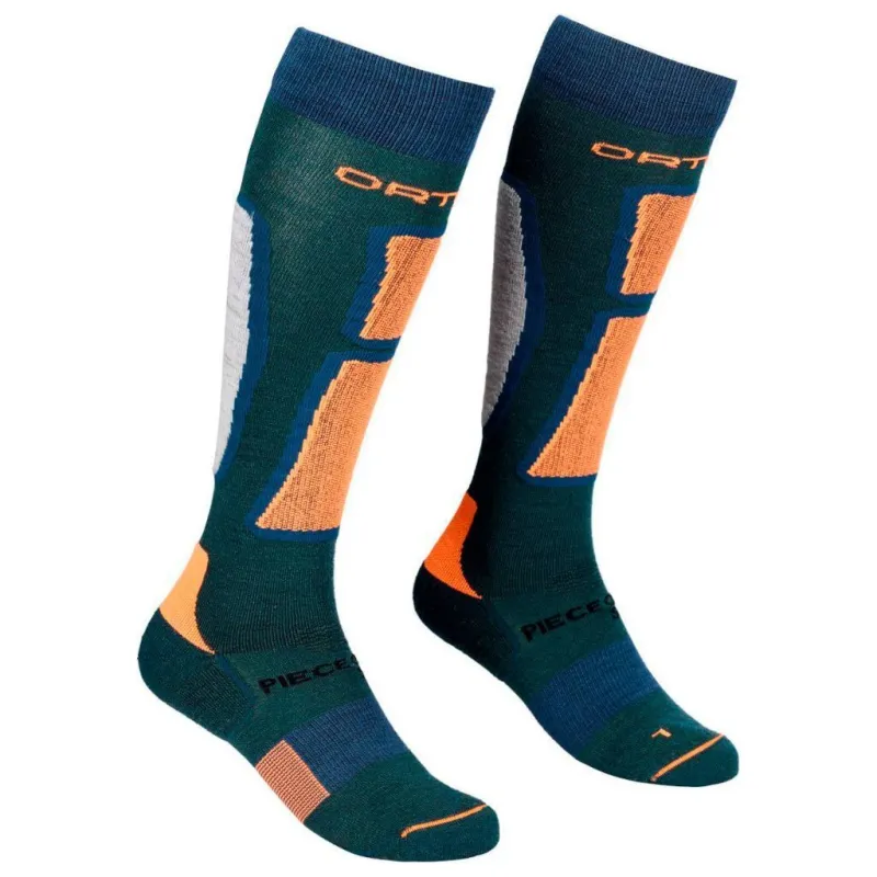 Шкарпетки Ortovox Ski Rock'n'Wool Long Socks Mns pacific green - 45-47 - синій/зелений (025.001.0121)