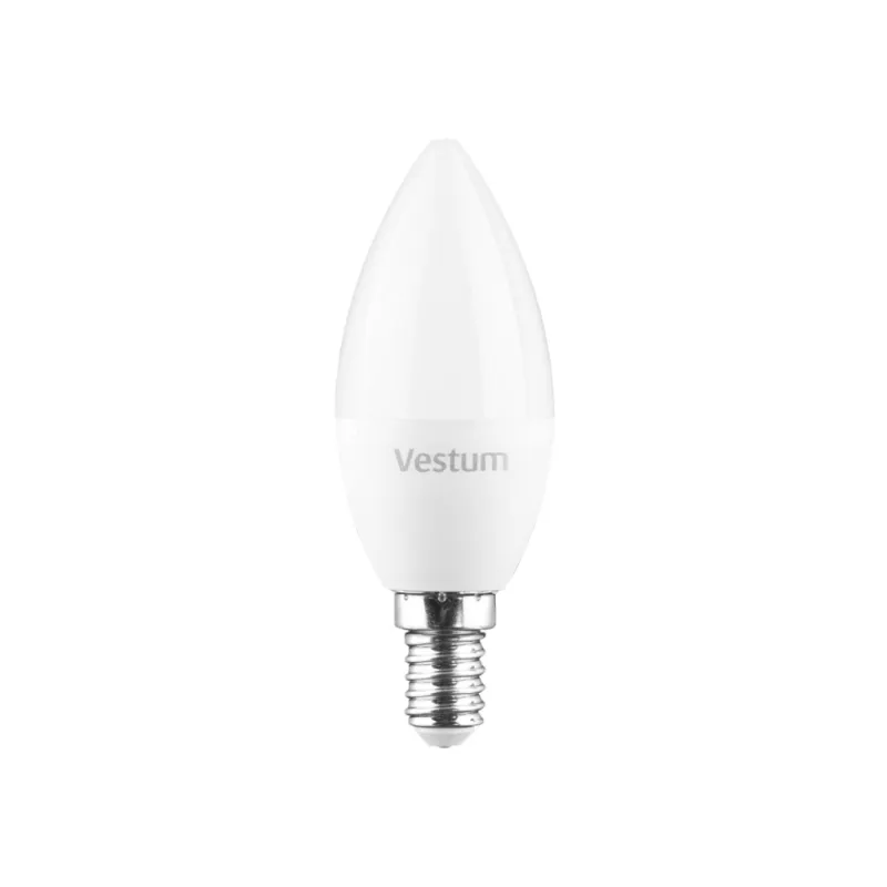 Лампочка Vestum LED C37 6W 3000K 220V E14 (1-VS-1304)