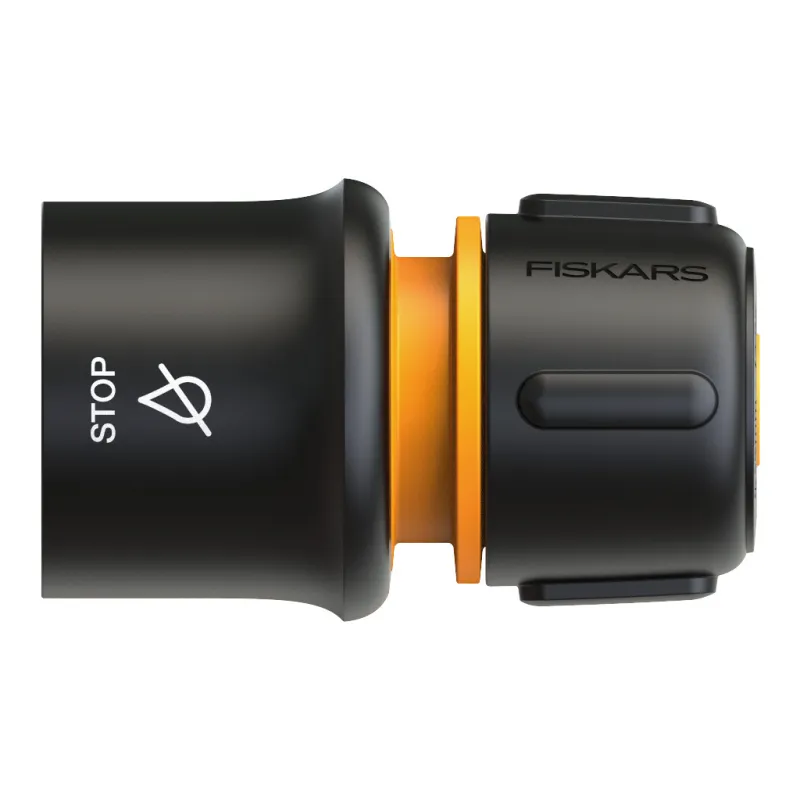 Конектор для шланга Fiskars Watering 19 мм(3/4") з автостопом LB30 (1027083)