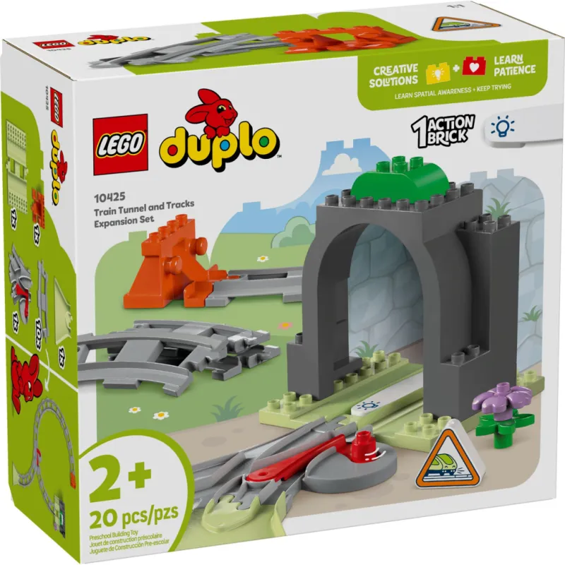 Конструктор LEGO DUPLO Town Додатковий набір. Залізничний тунель і колії (10425)