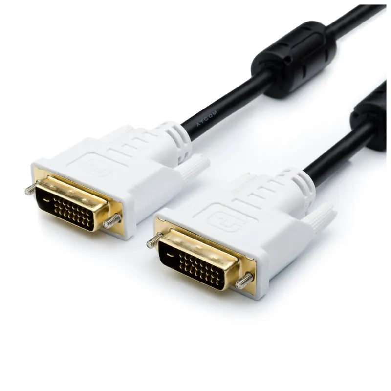 Кабель мультимедійний DVI M to DVI M 10.0m 24+1pin Atcom (10702)