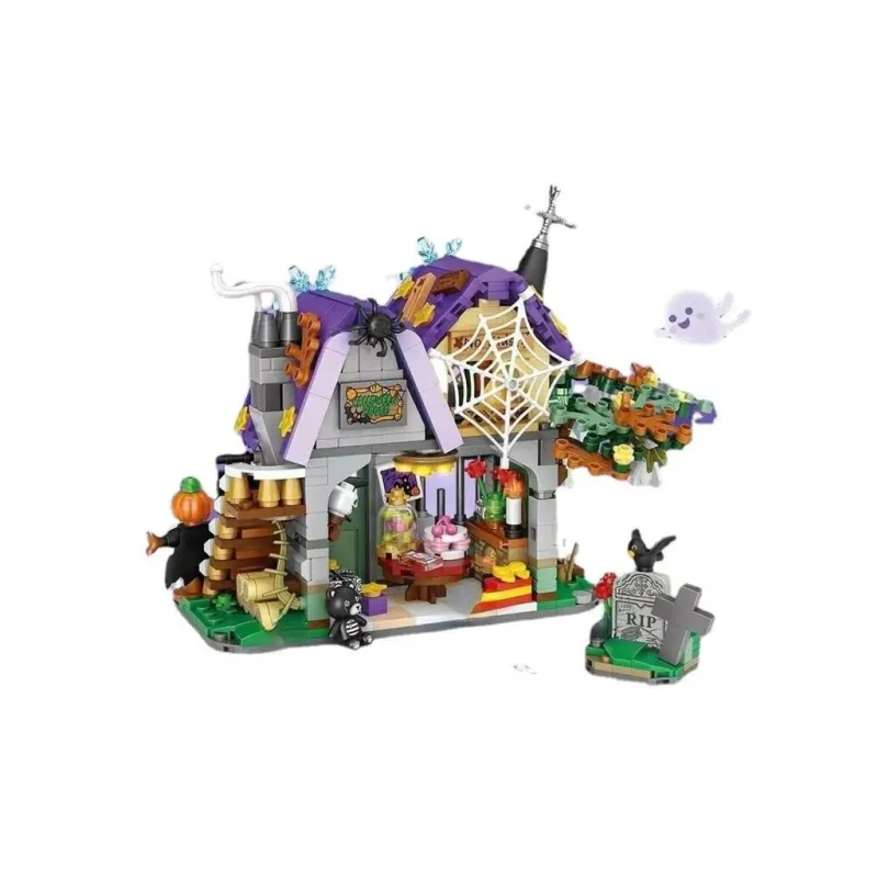 Конструктор LOZ mini Будиночок на Геловін без фігурок (1233)