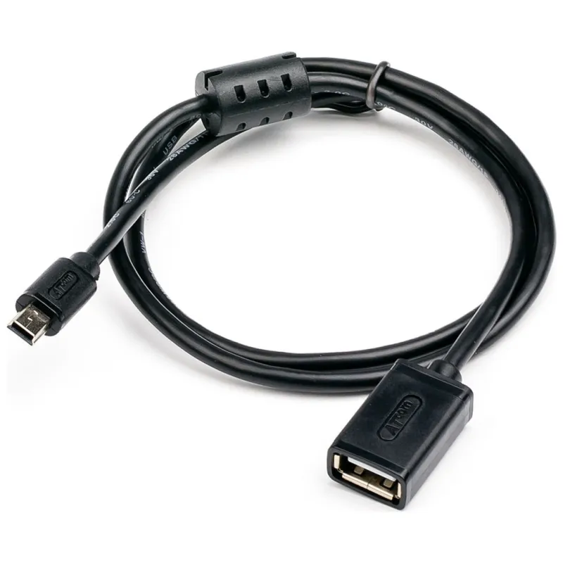 Перехідник OTG USB 2.0 AF to Mini 5P 0.1m Atcom (12822)