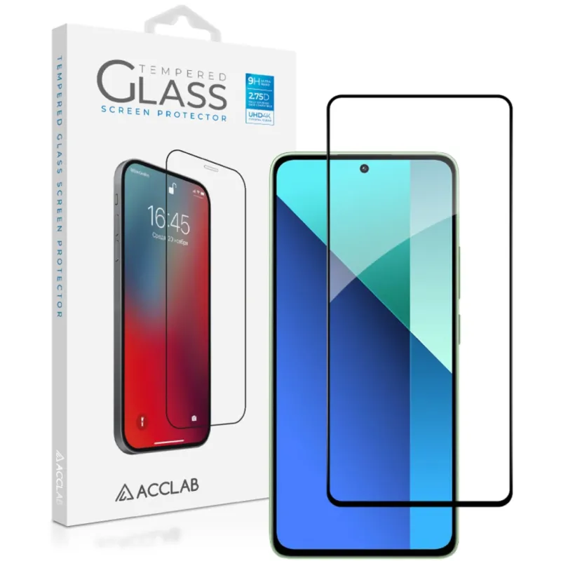 Скло захисне ACCLAB Full Glue Xiaomi Redmi Note 13 4G Black (1283126583704)
