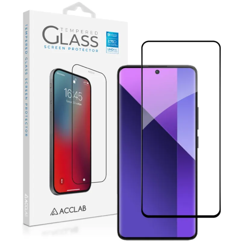 Скло захисне ACCLAB Full Glue Xiaomi Redmi Note 13 Pro Plus 5G Black (1283126583827)