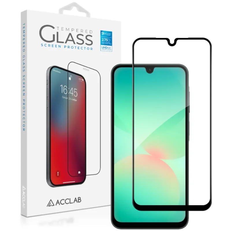 Скло захисне ACCLAB Full Glue Samsung A26 Black (1283126608025)