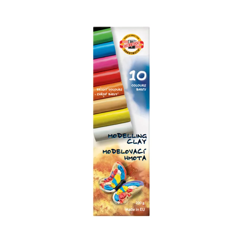 Пластилін Koh-i-Noor Метелик 10 кольорів 200 г (131710)