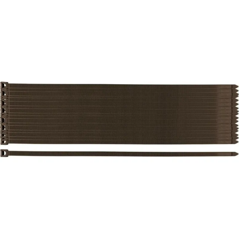 Стяжка Neo Tools 50шт, пластик, 7.6х380мм, коричнева (15-970)