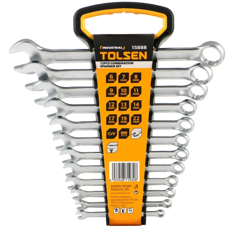 Ключ Tolsen "ПРОФІ" комбінований 12 шт (15888)