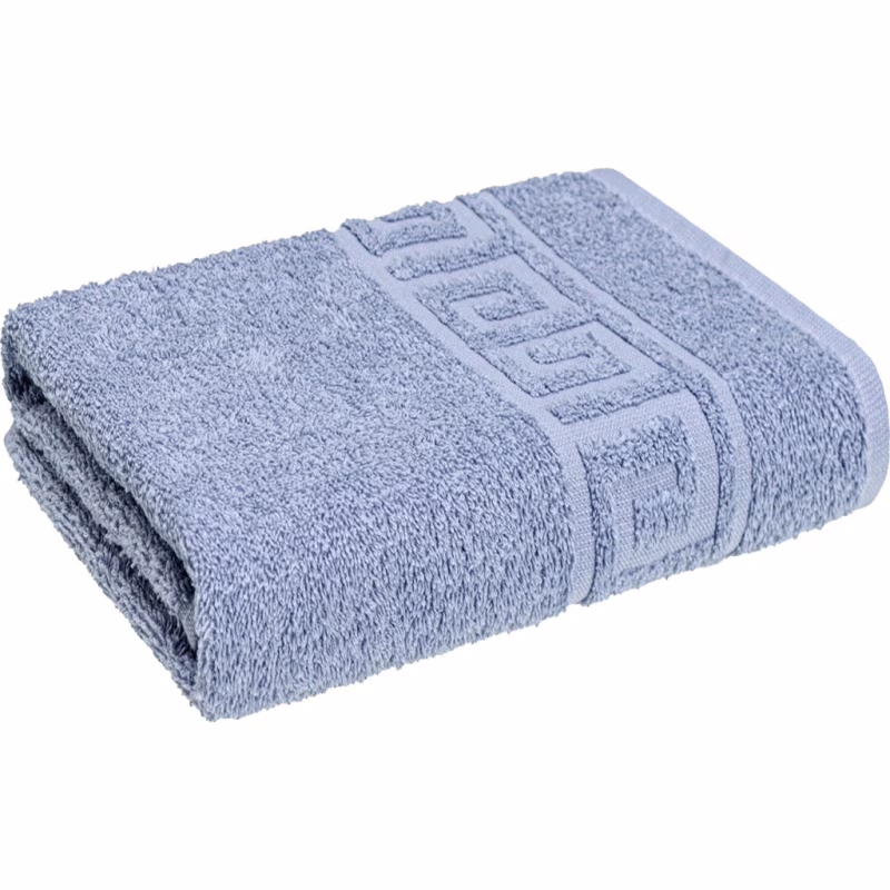 Рушник Home Line махровий бордюрний (сіро-блакитний) 400 гр/м2, 50х90 см (179749)