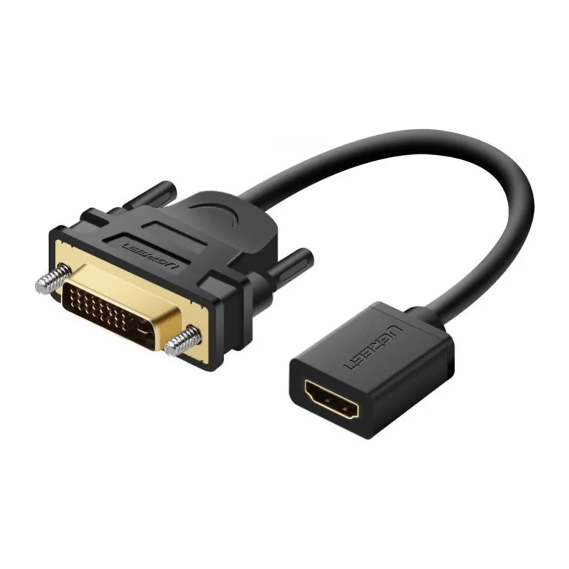 Переходник DVI M to HDMI F 0.22m black Ugreen (20118)