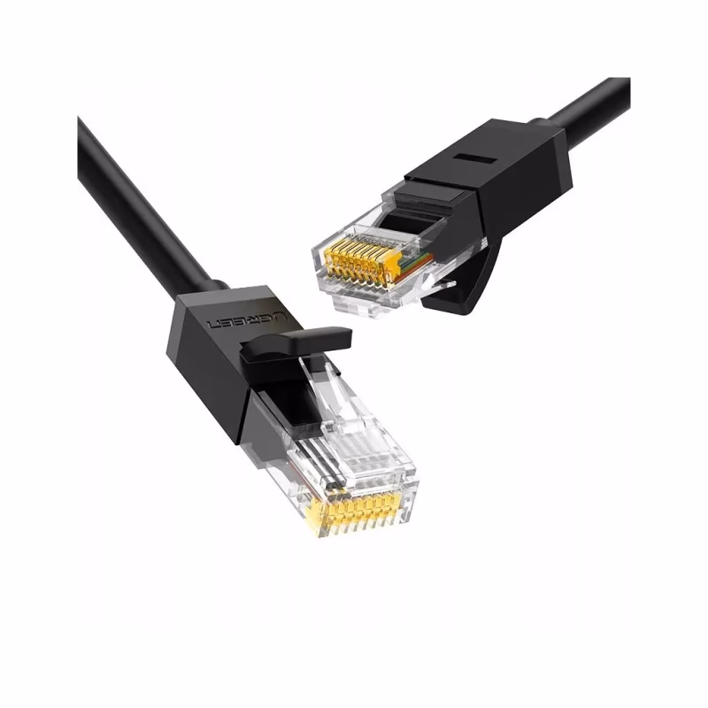 Патч-корд 0.5м, U/UTP Cat 6 CCA Lan Cable NW102 Black Ugreen (20158)
