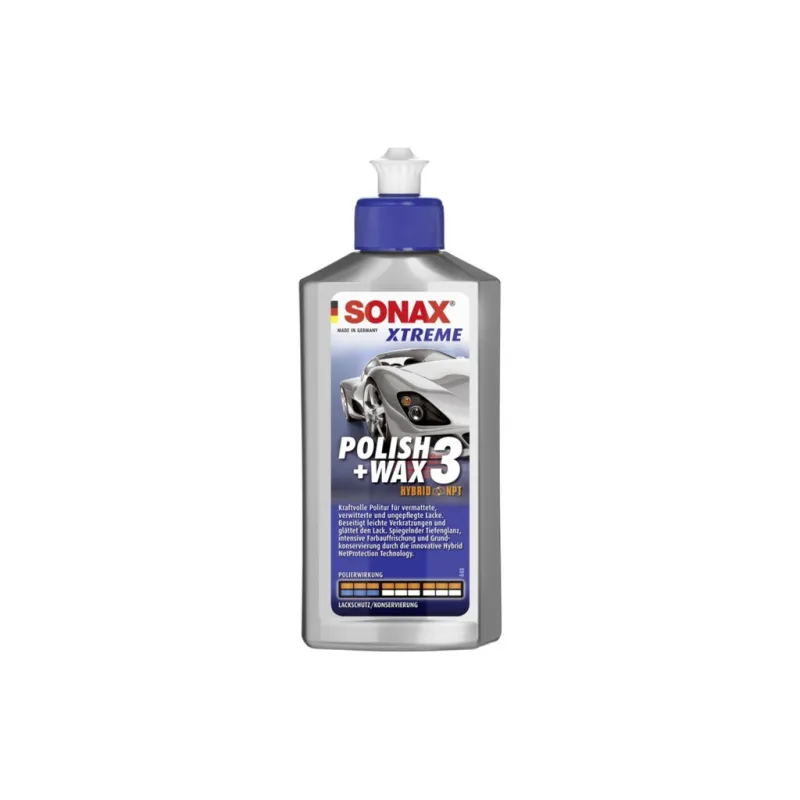 Автополіроль Sonax Polish + Wax 3 Hybrid NPT 250мл (202100)