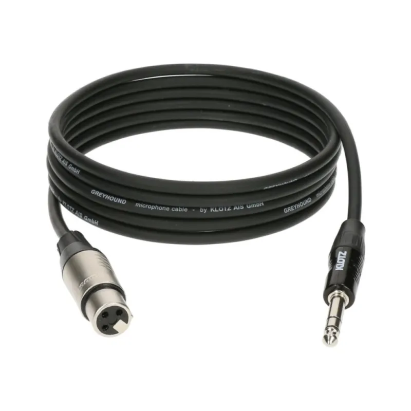 Мікрофонний кабель Klotz GRG1F Greyhound Microphone Cable Female XLR Balanced Jack 3 m (229595)
