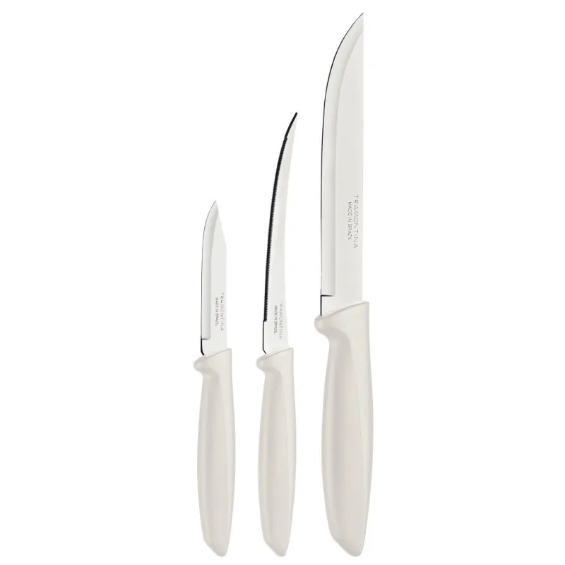 Набір ножів Tramontina Plenus Light Grey 3 шт (23498/313)