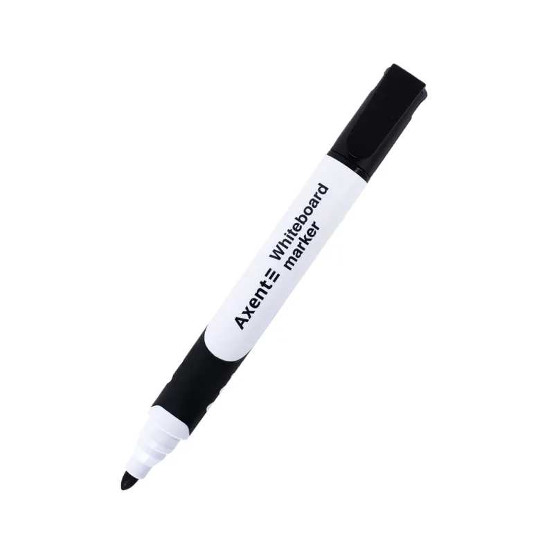 Маркер Axent для сухостираємих дошок Comfort Grip 2 мм круглих Чорний (2552-01-A)