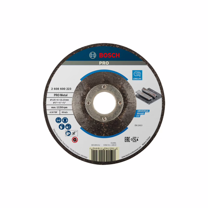 Круг зачистной Bosch по металkу 125х22, 2мм (2.608.600.223)
