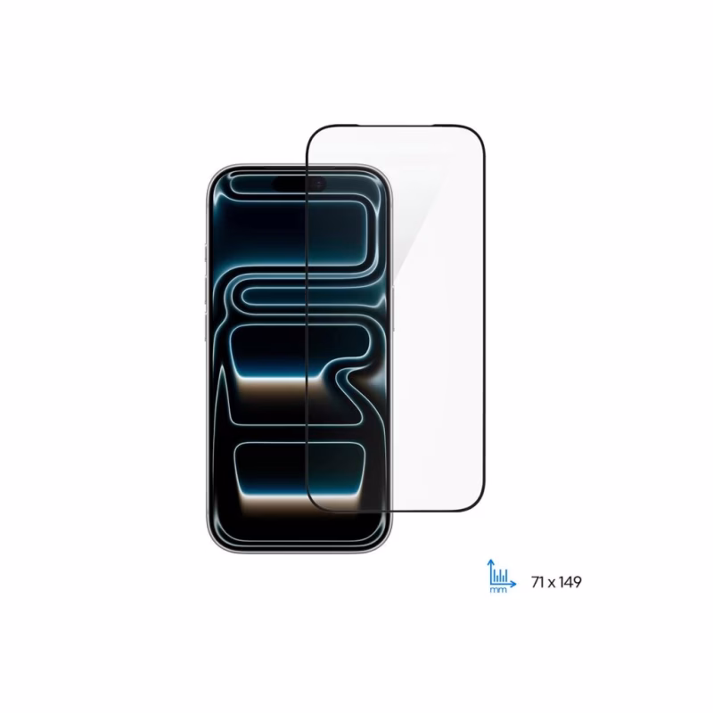 Стекло защитное 2E 2.5D FCFG iPhone 17 Pro Black (2E-IP-17P-6.3-SMFCFG-BB)