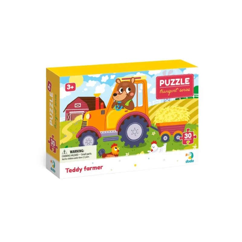 Пазл DoDo Ведмедик-тракторист, 30 елементів (300371)