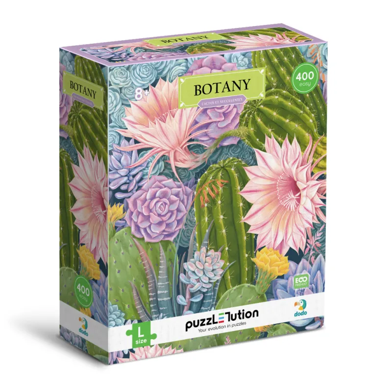 Пазл DoDo Easy-L Ботаніка. Кактуси та сукуленти (300613)