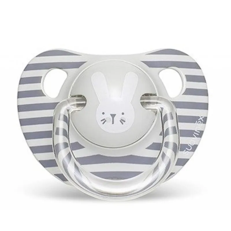 Пустушка Suavinex Hygge анатоміч. Затишні історії 6-18 міс. сірий зайчик (306569)